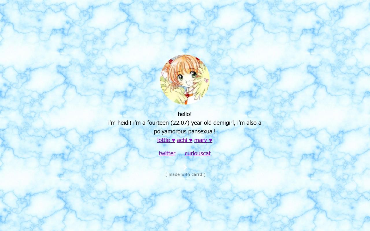 Carrd profile picture for @girls